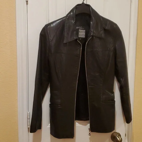 Michael Hoban Leather Jacket Size 6